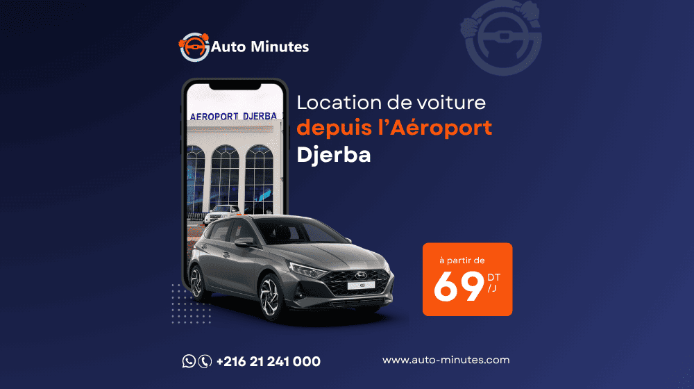 ✈️ Auto Minutes : la location de voiture facile et rapide à l’aéroport de Djerba