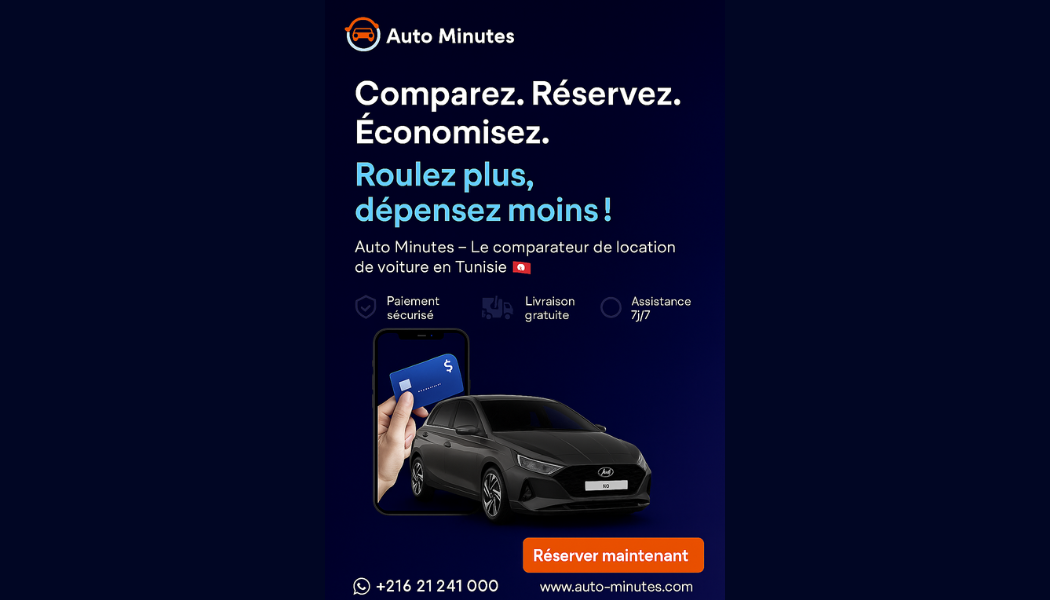 Comparez, réservez et économisez avec Auto Minutes