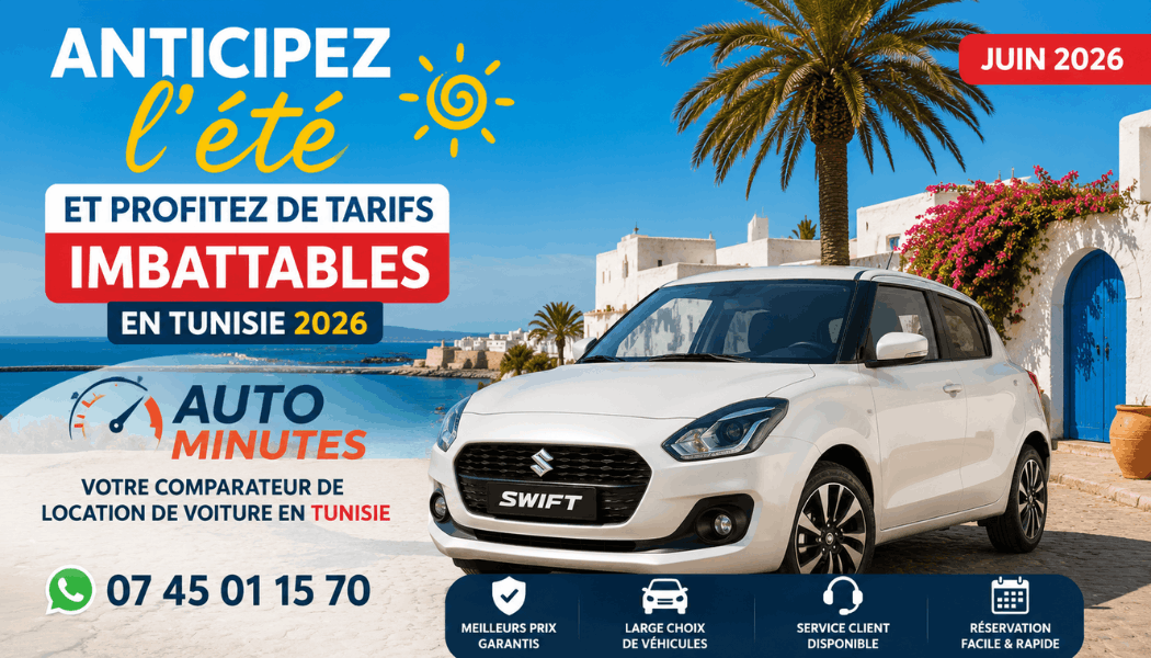 Juin 2026 : Anticipez l'été et profitez de tarifs imbattables en Tunisie